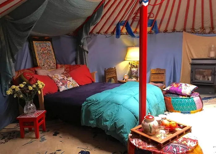 Authentic Mongolian Yurt For A Serene Healing Retreat In Saratoga Springs, New York