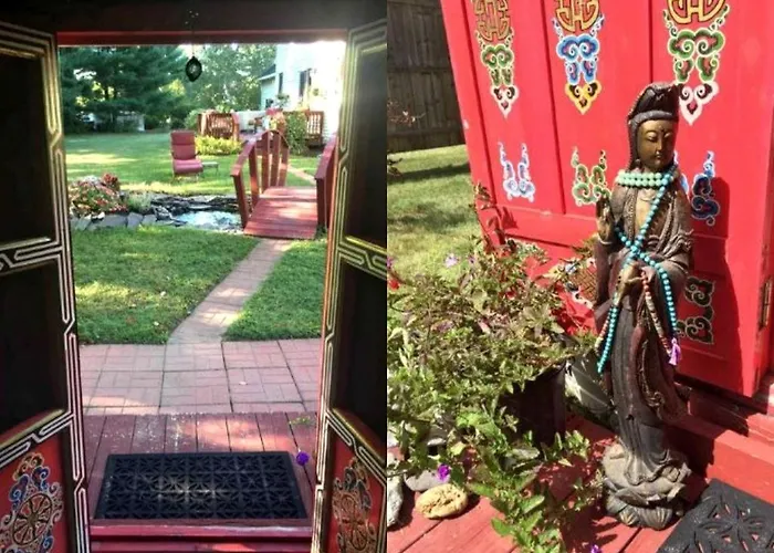 Authentic Mongolian Yurt For A Serene Healing Retreat In Saratoga Springs, New York